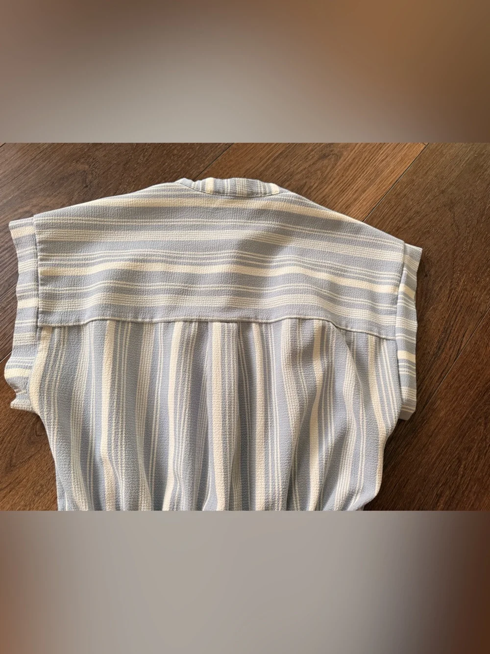 Girls' Striped Blue and White Casual Dress